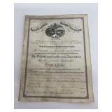 Royal Canadian Humane Association Testimonial Dated 1897