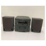 Emerson Stereo System with Speakers...powers on