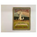 Vintage Brochure for Yellowstone National Park Featuring the Giant Geyser