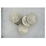 Ten United States 1964 or Before Silver Washington Quarters