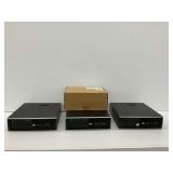 Four HP Compaq 8000 Elite Computers with a Dell D/Port Advanced Port Replicator