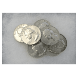 Ten United States 1964 or Before Silver Washington Quarters