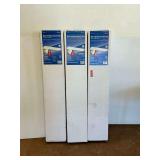 Three New American Fluorescent White End Wraparound with Rails Lights