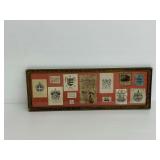 Framed Collection of Vintage Bookplates