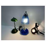 Lamps and Clip-on Light...see description