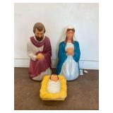 3-Piece General Foam Plastics Nativity Blow Mold Set...may need new bulbs