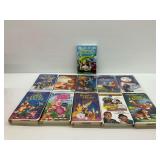 VHS Tapes Including Disney Classics and Shrek