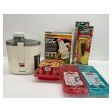 Hamilton Beach Juice Extractor and Presto Salad Shooter and Other Like New Kitchenware