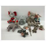Elephant Plush Figures Group