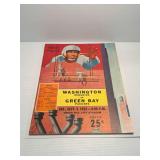 Green Bay Packers vs Washington Redskins Official Program Dated September 5th 1953