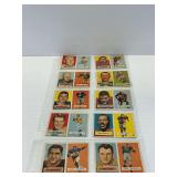 1957 Topps Football Cards in Binder Sheets