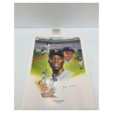 Hank Aaron Autographed Poster Sports Series Limited Print … 24 x 18 Inches
