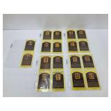 Autographed Yellow Cooperstown Plaque Baseball Hall Of Fame Cards
