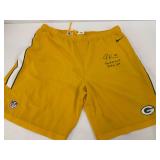Jake Ryan "Practice Used Rookie Year" Autographed Green Bay Packer Shorts