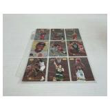 Binder Sheets of 1996 Skybox NBA Basketball Cards...see photos