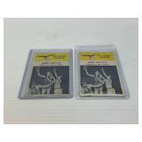 Bob Pettit 1961 "Goes up for a shot" Fleer Basketball Cards (2)
