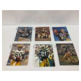 Six Autographed Green Bay Packers Photographs...see photos