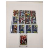 1990s Signature Rookies Football Autographed & Numbered Card Lot ... See Photos