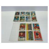 1954 Bowman Football Cards in Binder Sheets