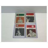 1961-62 Fleer Basketball Cards: Frank Selvy, Rudy LaRusso, Richie Guerin, Gene Shue (4)