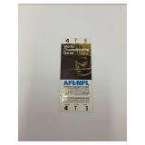 AFL-NFL World Championship Game Ticket , Sunday January 15th, 1967