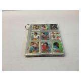 Binder Sheets of 1980 Topps NFL Football Cards...see photos