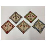 1914 B18 Baseball Blankets Lot … See Photos … 5 x 5 Inches