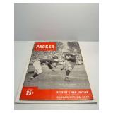The Packers Pictorial Review Magazine Detroit Lions Edition October 26 1947