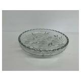 Pairpoint Murillo American Brilliant Butterfly and Flowers Footed Bowl