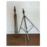 Two Atlas Sound Big Speaker Stage Stands for 2 Peavey ECS 3 Speakers