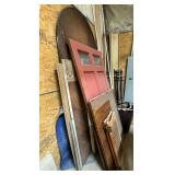 Assorted Wooden Materials Lot ... Doors, Table Top & Legs & More See Photos