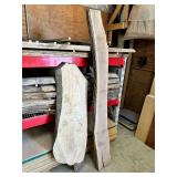 Live Edge Black Walnut Boards ... Biggest Board is 108x10x2 Inches ... you are bidding on the Entire Top Shelf