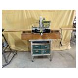 Ryobi TSS102L 10-Inch Sliding Compound Miter Saw on Rolling Workstation ... 52 x 32 x 78 Inches