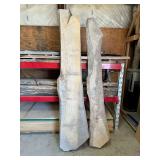 Live Edge Ash Boards ... 100 x 16 x 2 Inches Largest Board … Entire Middle Shelf See Photos