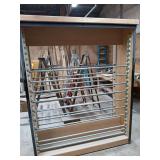 Wooden Drying Rack Unit w/ Poles & Hooks ...  85 x 67 x 26 Inches