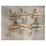 Wooden Screw Clamps ... (3) 10” clamps (3) 9” clamps