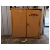 Yellow Flammable Materials Storage Cabinet ... 45 x 43 x 19 Inches ... You are bidding on the Cabinet Only