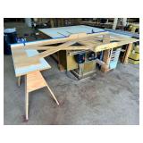 Powermatic Model 66 Table Saw with Custom Outfeed Table ...  106 x 77 x 34 Inches