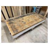 Wooden Heavy Duty Rolling Cart … 17 x 60 x 30 Inches