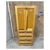 Wooden Storage Cabinet … 63 x 24 x 24 Inches
