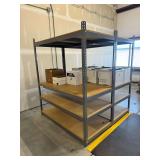 (2) Metal Shelving Units w/ Wooden Shelves ... 80 x 36 x 72 inches per shelf