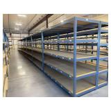 ULine Metal Shelving Units w/ Wooden Shelves ... 84 x 96 x 36 Inches per section … You are bidding on 8 sections