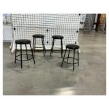 (4) Uline Adjustable Height Shop Stools