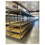 ULine Metal Shelving Units w/ Wooden Shelves ... 84 x 96 x 36 Inches per section … You are bidding on 8 sections