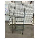 Cotterman 4-Step Rolling Warehouse Step Ladder ... 70 Inches Tall