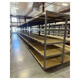 ULine Metal Shelving Units w/ Wooden Shelves ... 84 x 96 x 36 Inches per section … You are bidding on 8 sections