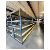 ULine Metal Shelving Units w/ Wooden Shelves ... 84 x 96 x 36 Inches per section … You are bidding on 8 sections