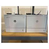 (2) HP LaserJet Enterprise M607 Monochrome Laser Printers
