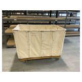 Global Industrial Canvas Laundry Cart on Casters ... 37 x 48 x 34 Inches