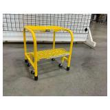 Uline Two-Step Rolling Steel Ladder ... 20 x 18 x 17 Inches